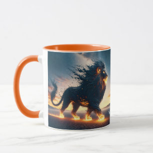 Fantasy Niedlich Lion Wüstenfeuer Tasse