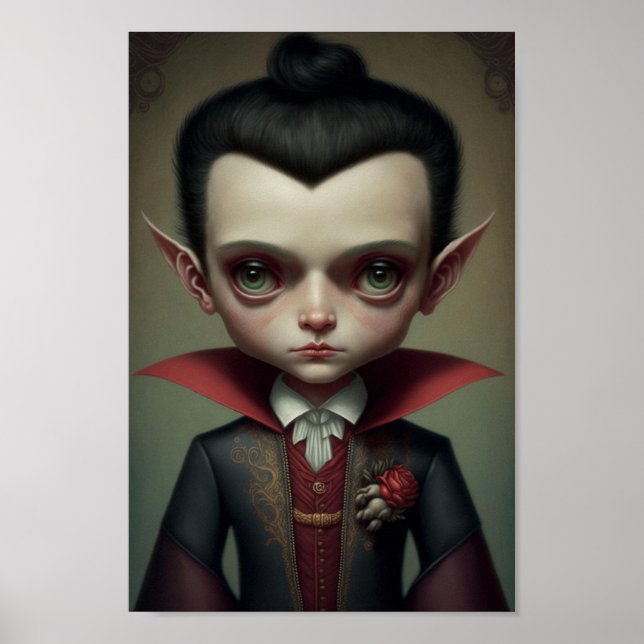 Fantasy Niedlich Little Vampire Boy Poster (Vorne)