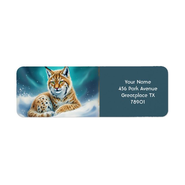 Fantasy Niedlich Lynx Cub Winter (Vorne)