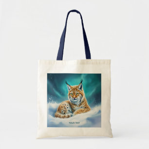 Fantasy Niedlich Lynx Cub Winter Tragetasche