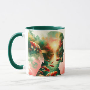 Fantasy Niedlich Man Sea Fish Tasse