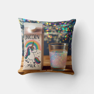 Fantasy Niedlich Milk Unicorn Regenbogen Kissen