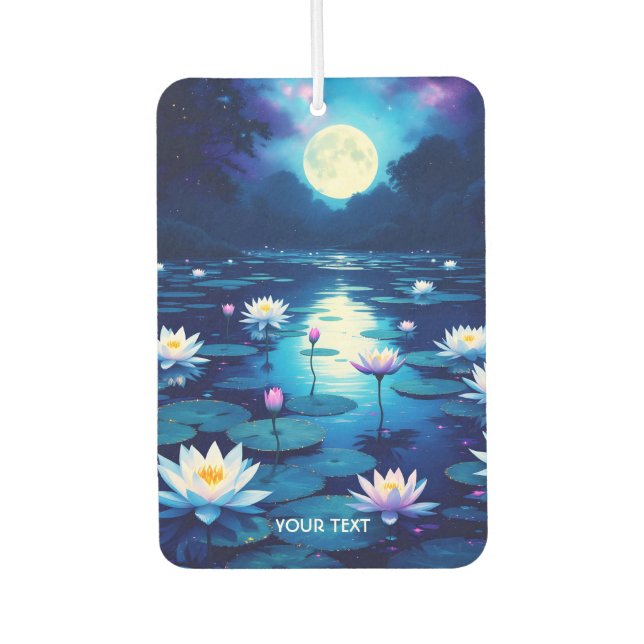 Fantasy Niedlich Moon Lily Pond Autolufterfrischer (Vorderseite)