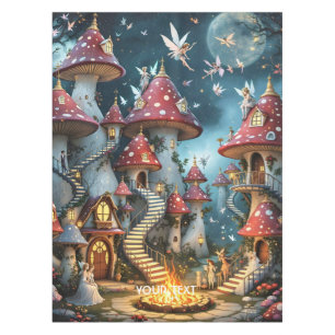 Fantasy Niedlich Mushroom Forest Realm Tischdecke