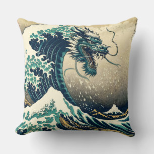 Fantasy Niedlich Mythischer japanischer Drache Kissen