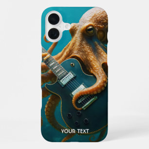 Fantasy Niedlich Octopus Gitarre spielen iPhone 16 Plus Hülle