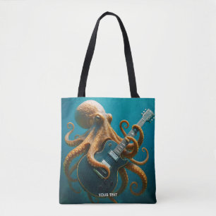 Fantasy Niedlich Octopus Gitarre spielen Tasche