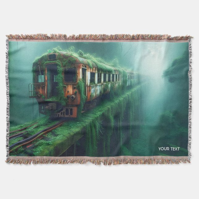 Fantasy Niedlich Old Past Train Decke (Vorderseite)