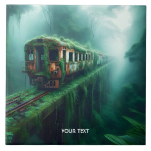 Fantasy Niedlich Old Past Train Fliese