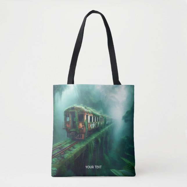 Fantasy Niedlich Old Past Train Tasche (Vorderseite)