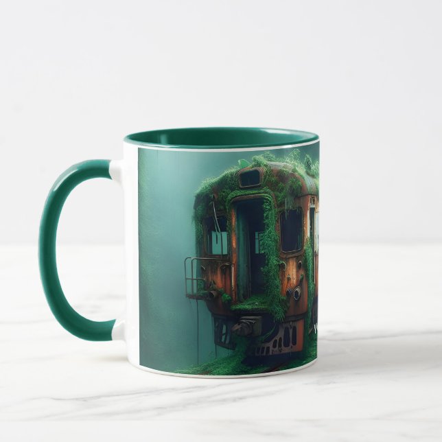 Fantasy Niedlich Old Past Train Tasse (Links)