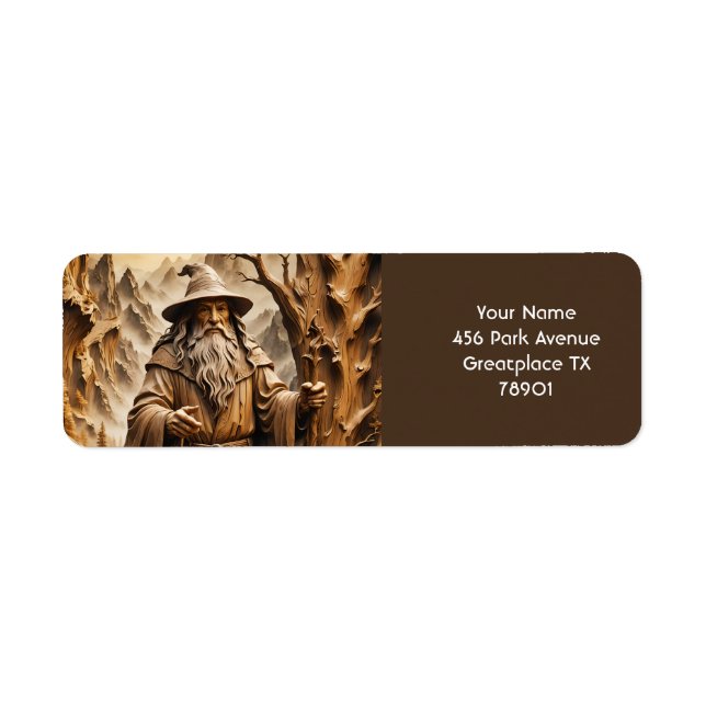 Fantasy Niedlich Old Wizard Wood (Vorne)