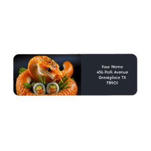 Fantasy Niedlich Orange Snake Sushi