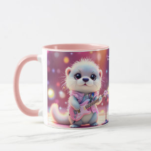 Fantasy Niedlich Otter Pop Star Tasse