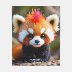 Fantasy Niedlich Panda Red Hai Fleecedecke