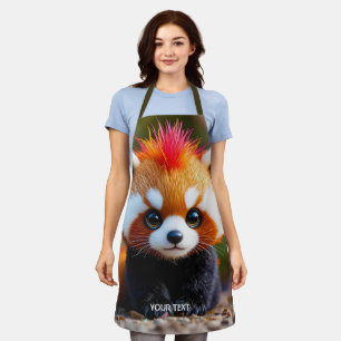 Fantasy Niedlich Panda Red Hai Schürze