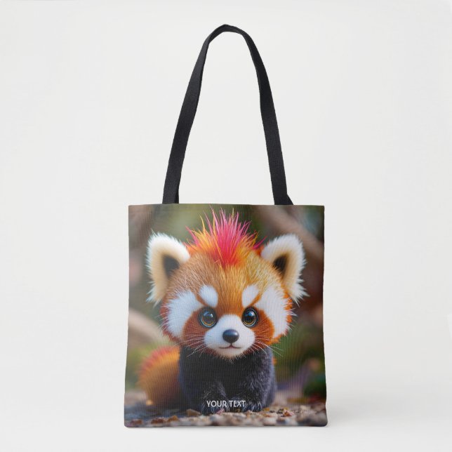 Fantasy Niedlich Panda Red Hai Tasche (Vorderseite)