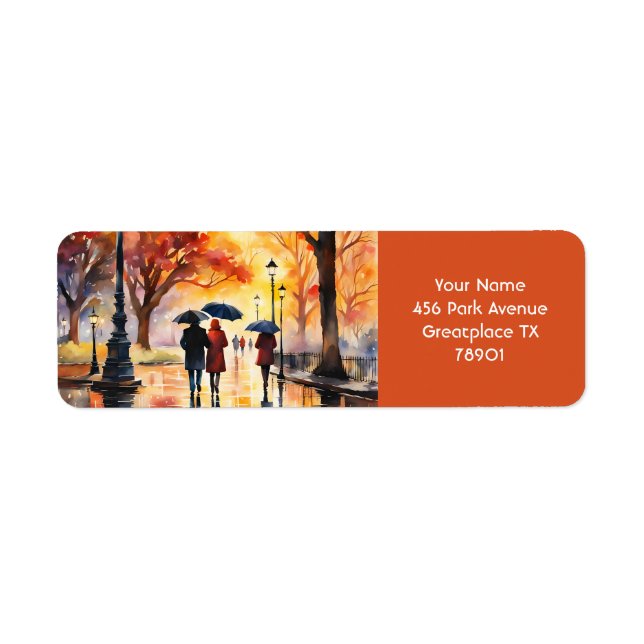Fantasy Niedlich Park Fall Rain (Vorne)