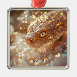 Fantasy Niedlich Pastel Pink Schlange Ornament Aus Metall