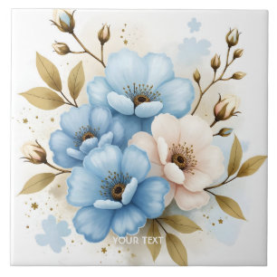 Fantasy Niedlich Pastel Watercolor Blume Fliese
