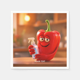 Fantasy Niedlich Pepper Spray Kitchen Serviette