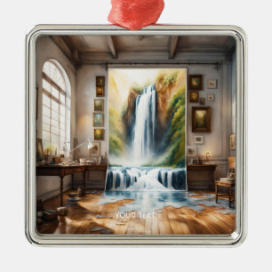 Fantasy Niedlich Picture River Water Ornament Aus Metall