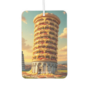 Fantasy Niedlich Pisa Tower Pizza Autolufterfrischer
