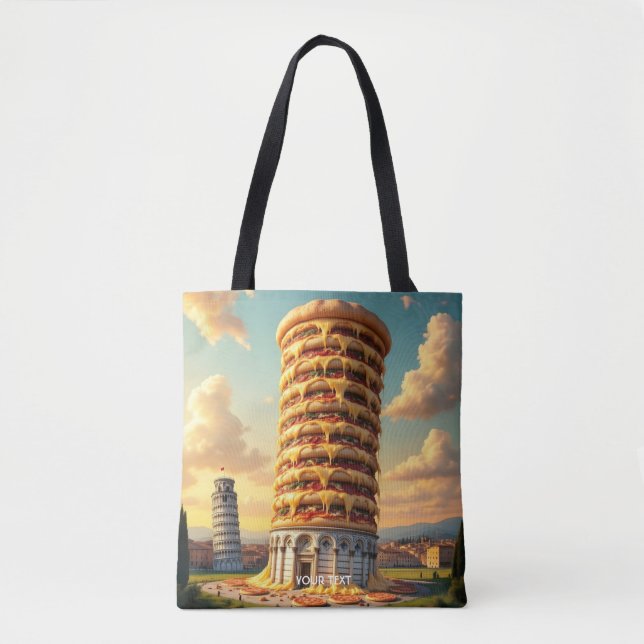 Fantasy Niedlich Pisa Tower Pizza Tasche (Vorderseite)