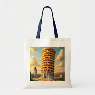 Fantasy Niedlich Pisa Tower Pizza Tragetasche