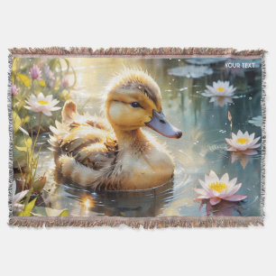 Fantasy Niedlich Playful Duckling Blume Decke