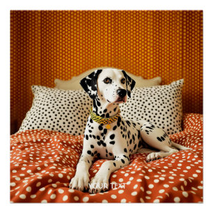 Fantasy Niedlich Polka Dog Dot Poster