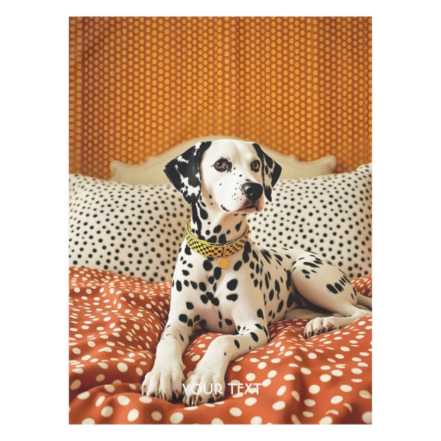 Fantasy Niedlich Polka Dog Dot Tischdecke (Vorderseite)