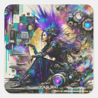 Fantasy Niedlich Punk Cyber Girl