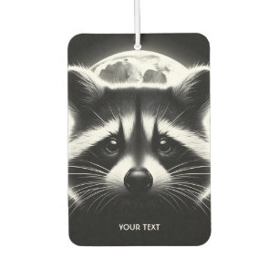 Fantasy Niedlich Racoon Face Moon Autolufterfrischer