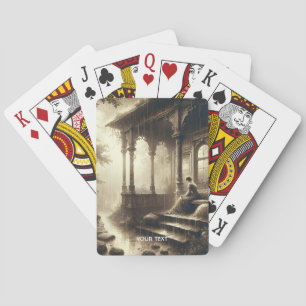 Fantasy Niedlich Rain Ruins Girl Spielkarten