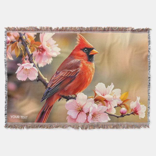 Fantasy Niedlich Red Bird Cherry Decke (Vorderseite)