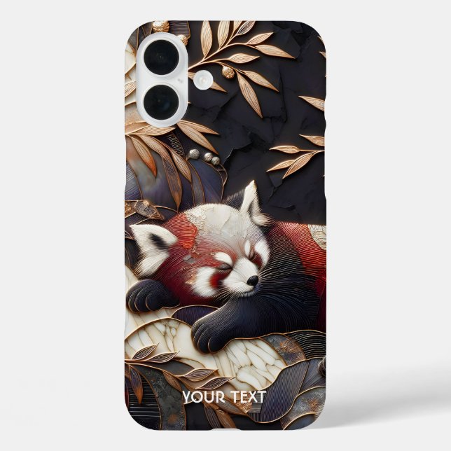 Fantasy Niedlich Red Panda Art iPhone 16 Plus Hülle (Rückseite)