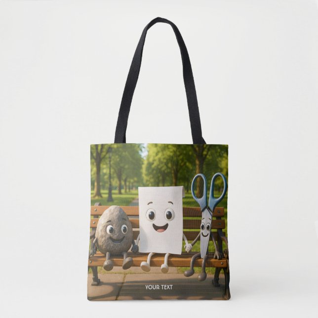 Fantasy Niedlich Rock Paper Schere Tasche (Vorderseite)
