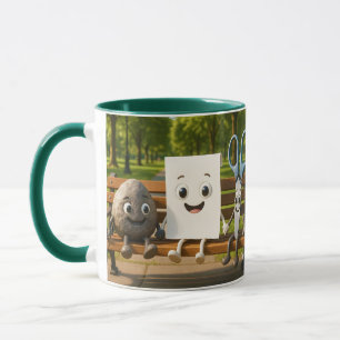 Fantasy Niedlich Rock Paper Schere Tasse