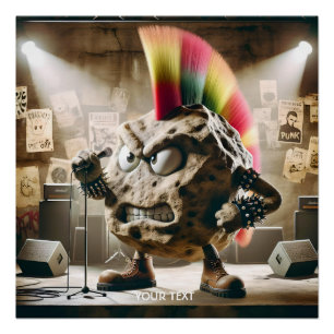 Fantasy Niedlich Rock Punk Singer Poster