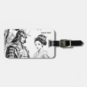 Fantasy Niedlich Samurai Geisha Pencil Gepäckanhänger
