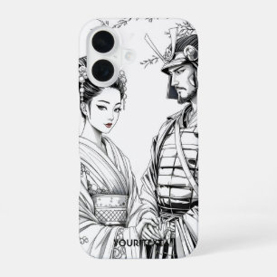 Fantasy Niedlich Samurai Geisha Pencil iPhone 16 Hülle