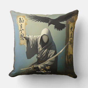 Fantasy Niedlich Samurai Katana Mask Kissen