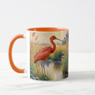 Fantasy Niedlich Scarlet Ibis Abend Tasse