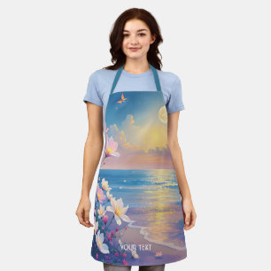 Fantasy Niedlich Sea Pink Blume Schürze