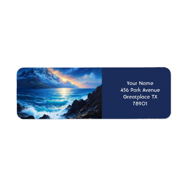 Fantasy Niedlich Sea Rocks Sunset (Vorne)