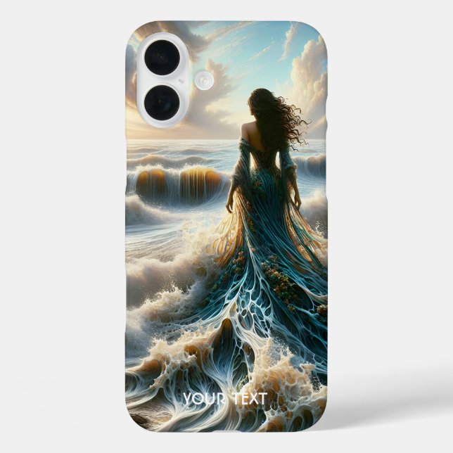Fantasy Niedlich Sea Wave Girl iPhone 16 Plus Hülle (Rückseite)