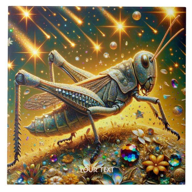 Fantasy Niedlich Sequel Grasshopper Stars Fliese (Vorderseite)