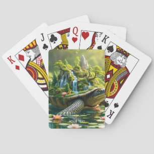 Fantasy Niedlich Serene Turtle Muschel Spielkarten