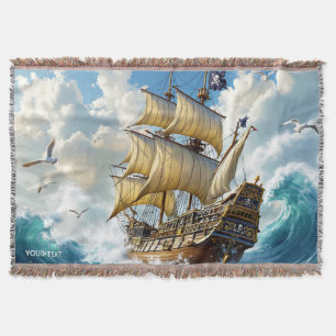 Fantasy Niedlich Ship Ozeansturm Decke